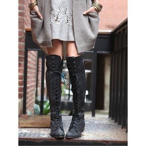 Joe Lace-Up Over-the-Knee Boots